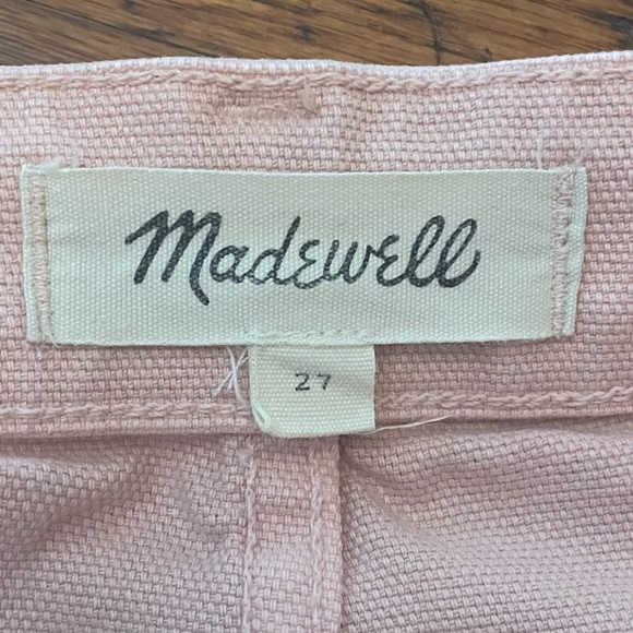 Madewell Emmett Pink‎ High Waist Wide Flare Leg Crop Jeans Size 27 - Picture 3 of 5